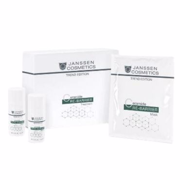 JANSSEN COSMETICS Ceramide Re-Barrier Treatment Kit (3 Προϊόντα) Συγκράτηση της Υγρασίας και Ενίσχυση του Υδατικού Φραγμού Home care 15 ml+30 ml+5 sheets